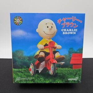 Super7 Peanuts Super Cycles Charlie Brown Yellow Shirt Tricycle Figure New‎